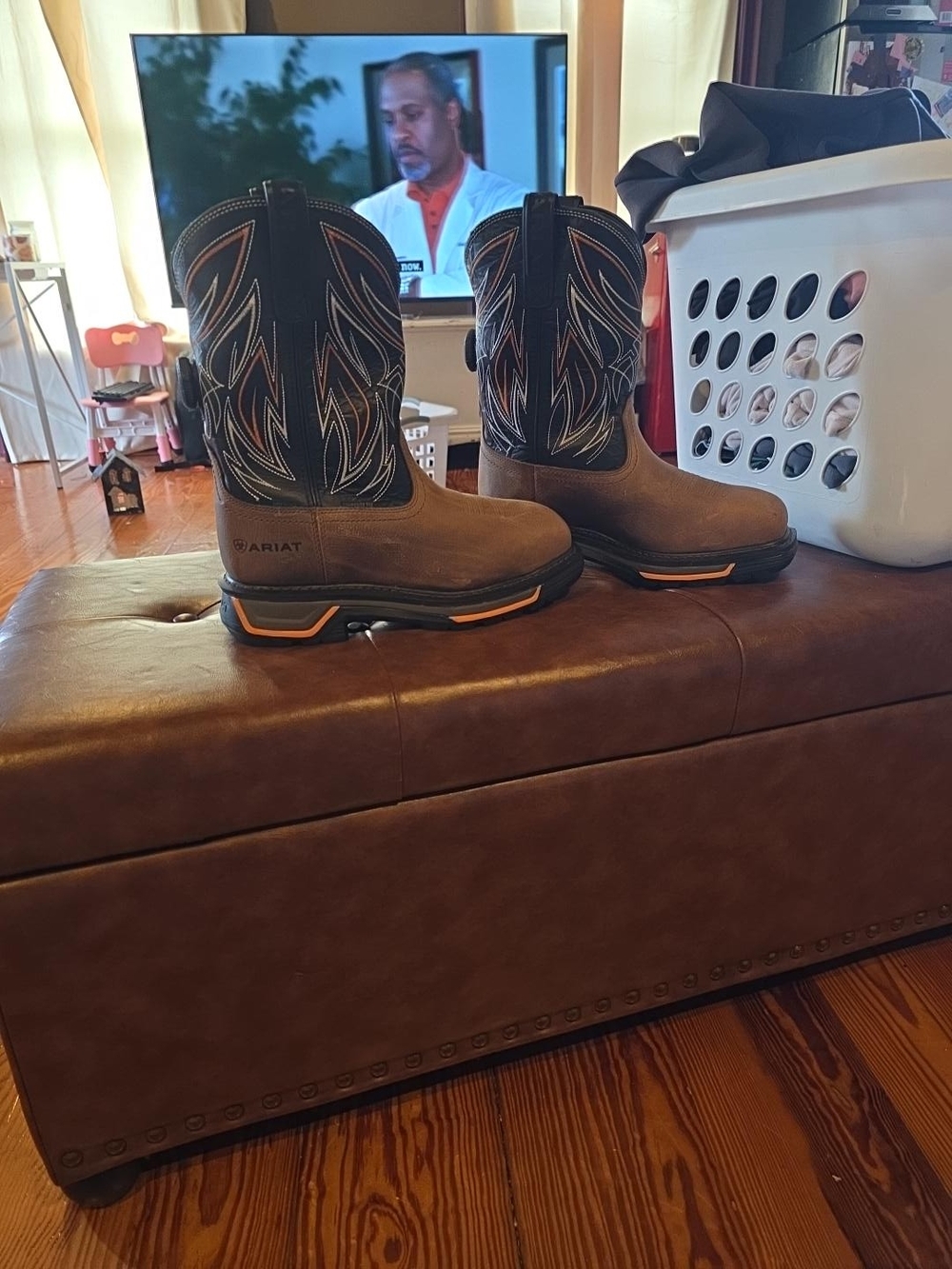 Brand New- Ariat Brown and Black Western Work Boots